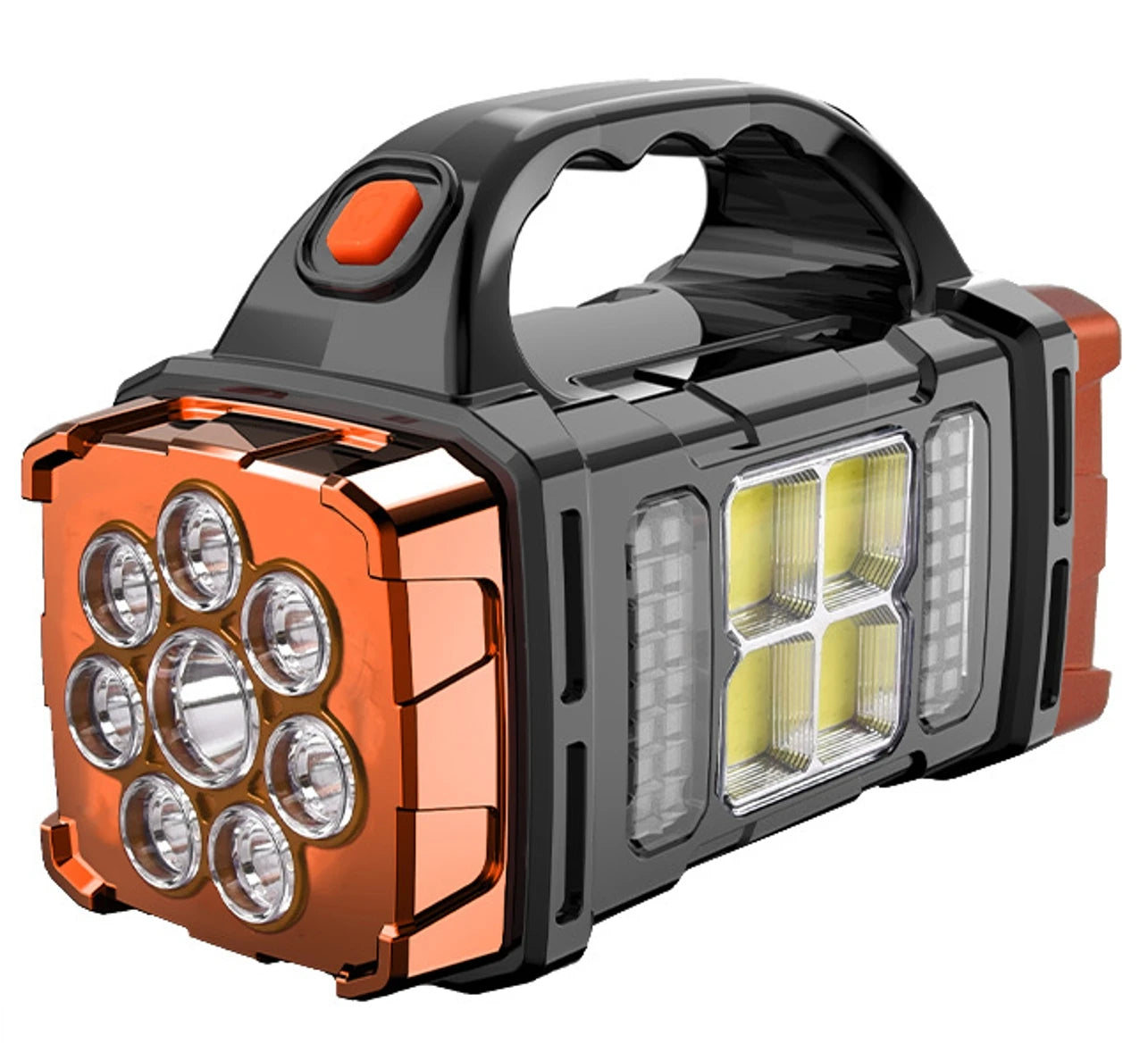 Lampe  Solaire 16 LED – Double Couleur, Recharge USB & Solaire, Batterie 5000mAh, Powerbank, Éclairage Extérieur IPX4