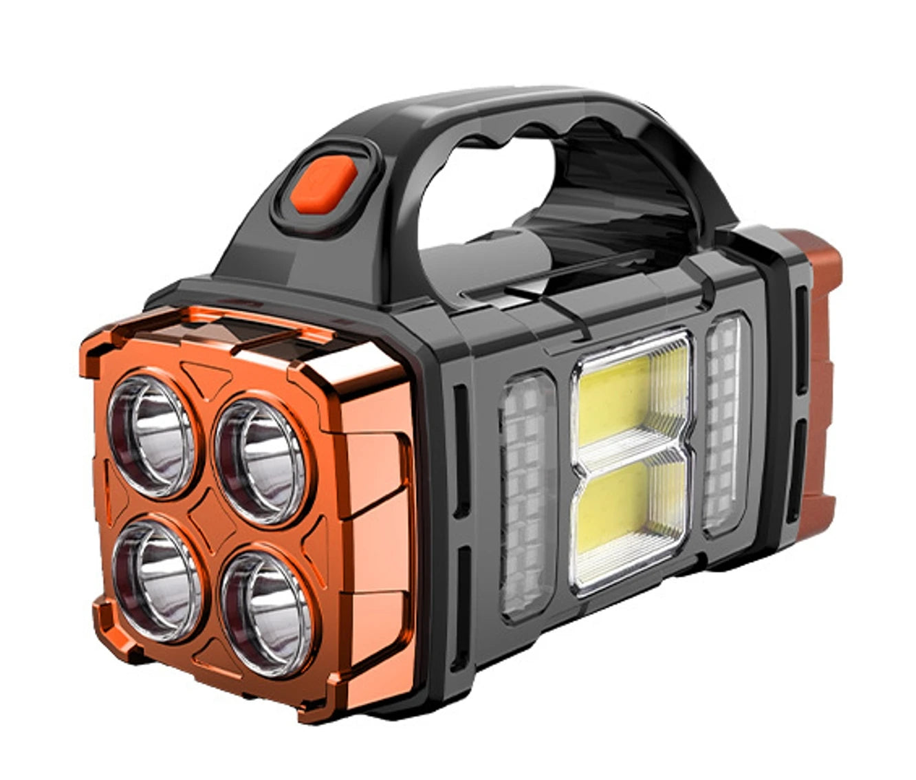 Lampe  Solaire 16 LED – Double Couleur, Recharge USB & Solaire, Batterie 5000mAh, Powerbank, Éclairage Extérieur IPX4