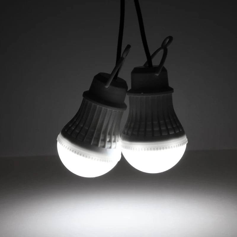 3pc/2pc Bulbs Solar Panel Camping Outdoor Lighting Kit Home DC System 4 in 1 Emergency and Mobile Phone Charger for Garden Night