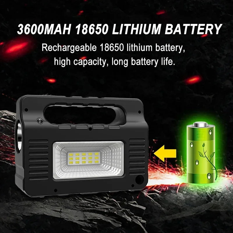 Portable Power Station Solar Lighting System with 3 Bulb 6W Solar Panel Outdoor Camping Power Bank Emergency Mobile Power Supply