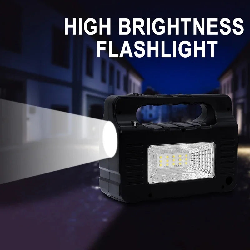 Portable Power Station Solar Lighting System with 3 Bulb 6W Solar Panel Outdoor Camping Power Bank Emergency Mobile Power Supply